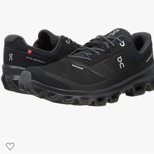 ON Womens Cloudventure Swiss tech Running Shoe 8.5 Black